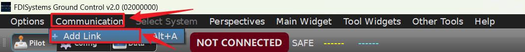 Communication → Add Link