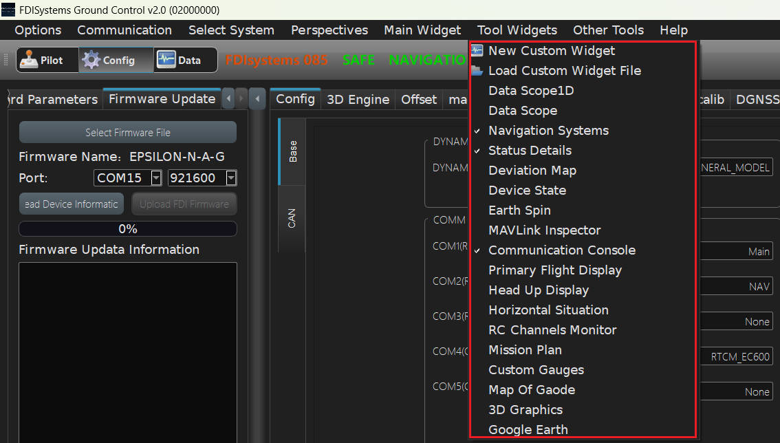 Tool Widgets
